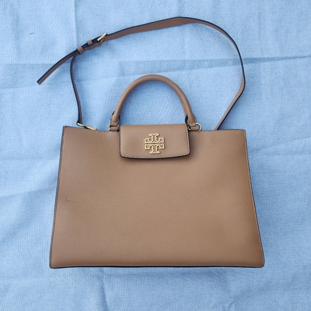 TORY Burch Britten  Satchel tan/camel handbag
